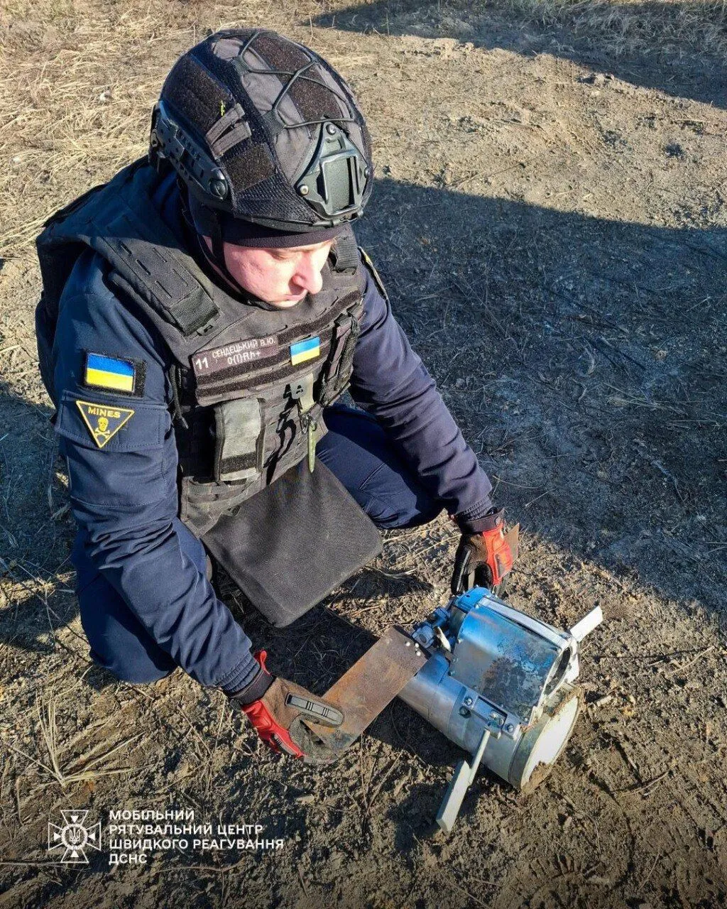 На Київщині у лісосмузі виявили бойовий елемент російської касетної бомби. Фото 