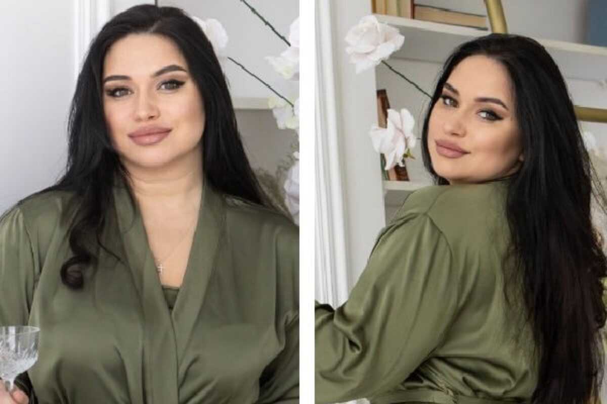 Шовковий однотонний халат