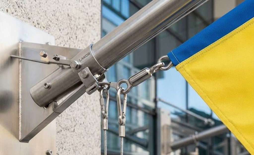 Флагштоки з нержавіючої сталі