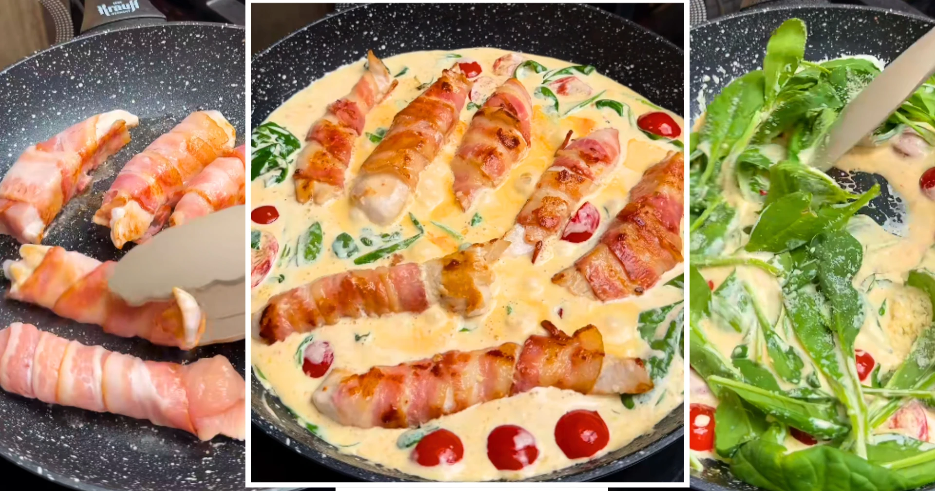 Куряче філе в беконі під вершковим соусом: Смакота, що тане в роті!