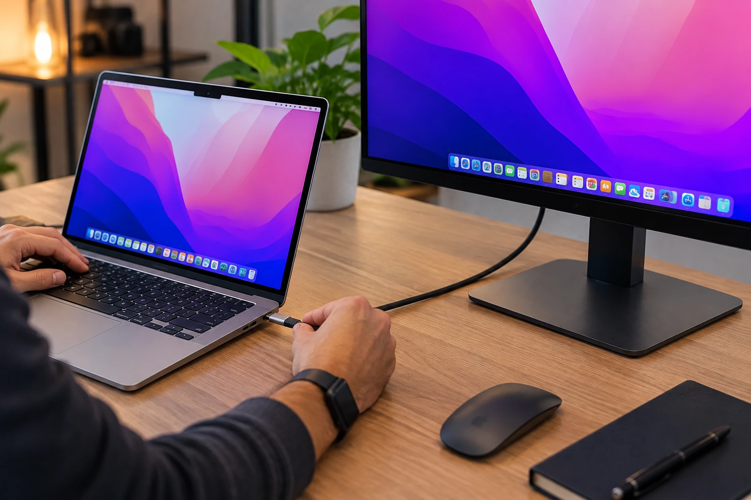 подключить внешний дисплей к MacBook Air