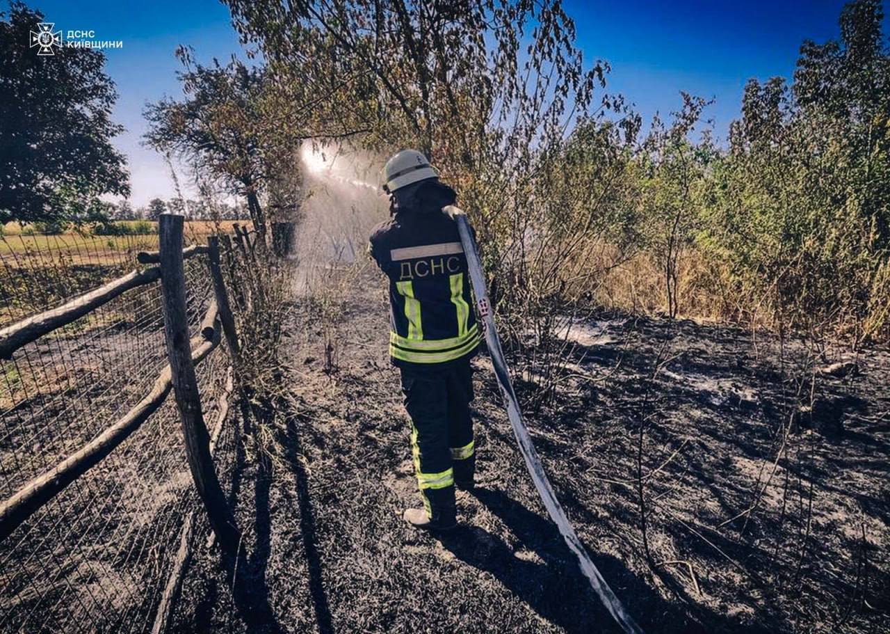 Площа всіх пожеж складала понад 40 га: на Київщині 9 вересня понад 100 раз гасили загоряння. Фото